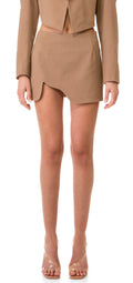 Ivy Mini Skirt - Beige