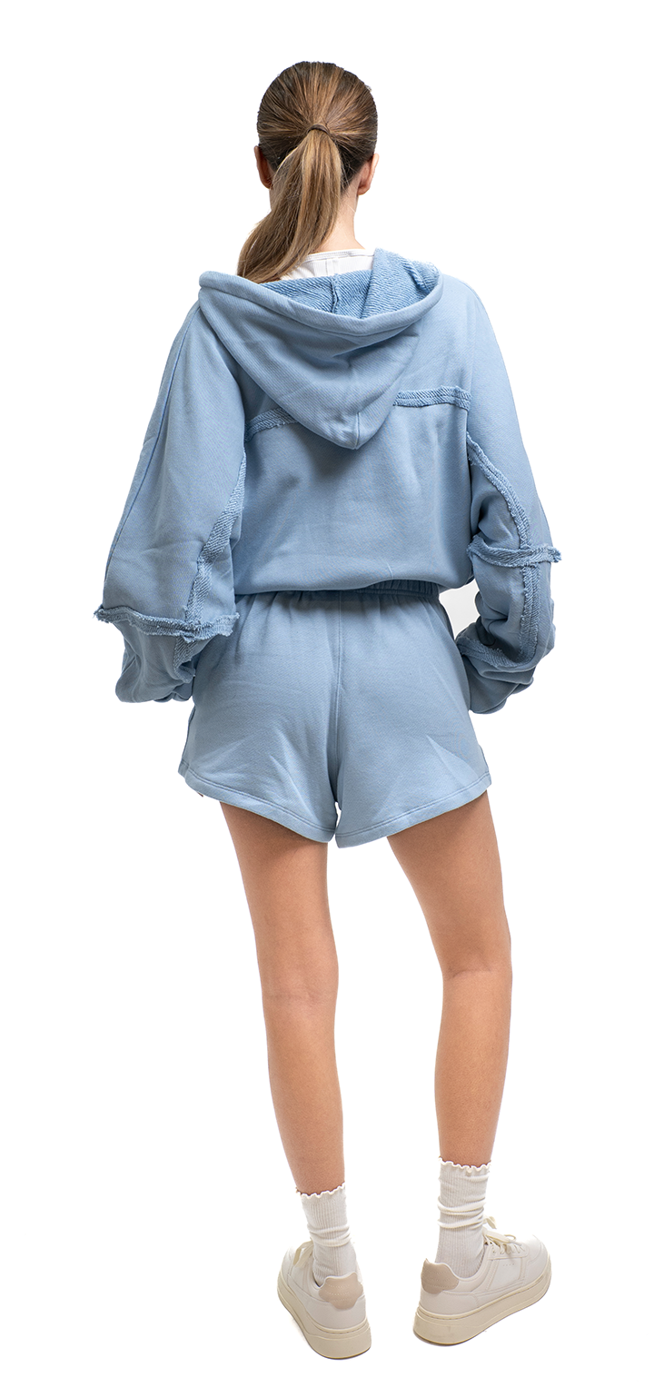 French Terry shorts - Light blue