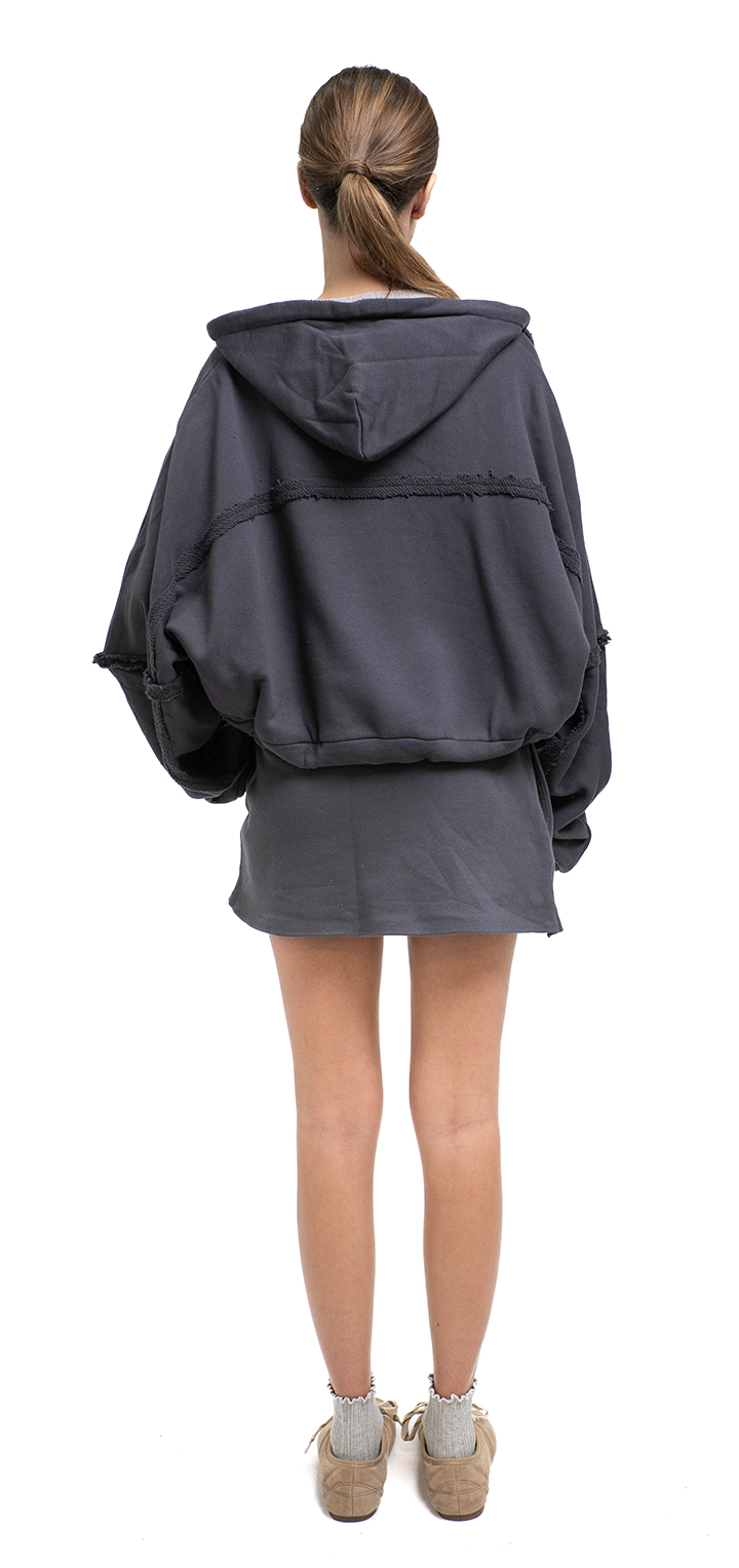 Hoodie zip sweatshirt - Dark gray