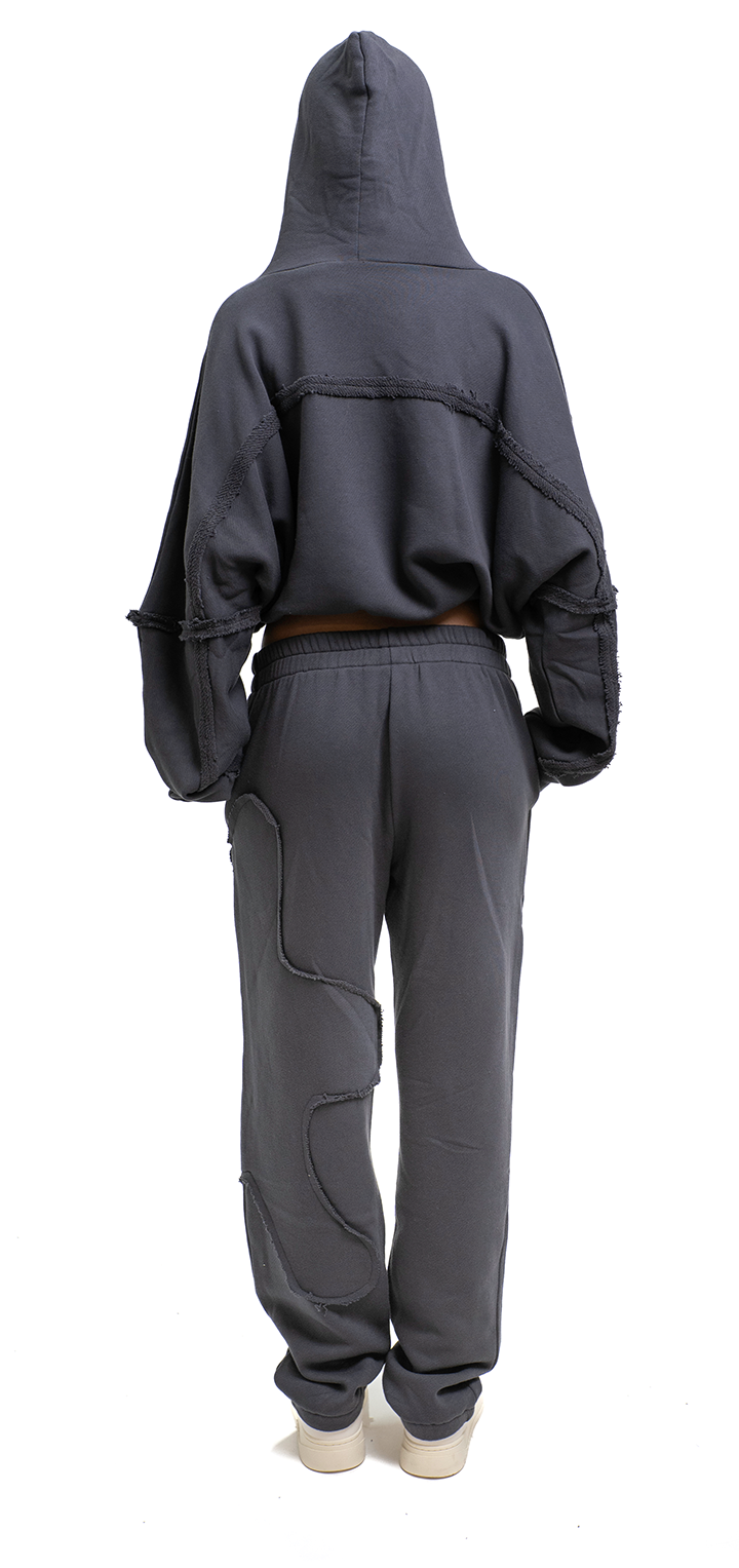 Hoodie zip sweatshirt - Dark gray