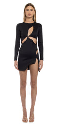 Ariel Long Sleeve Dress - Black