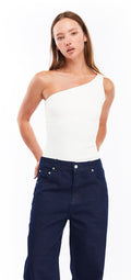 Lauren one shoulder top- White