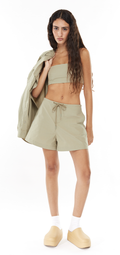 Poplin shorts - Green