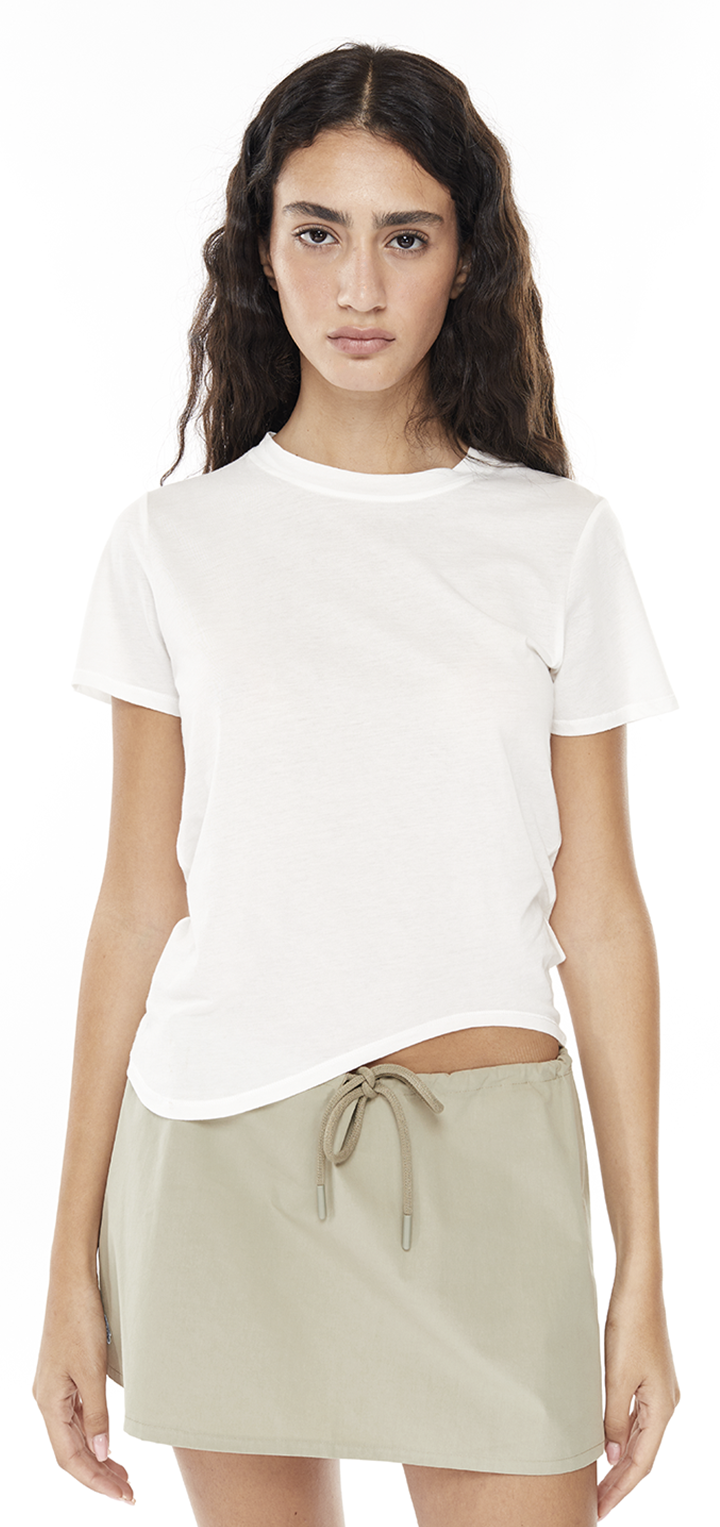 Poplin petite mini skirt - Green