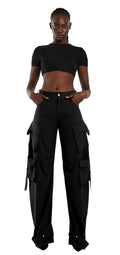 Rae Cargo Pants - Black