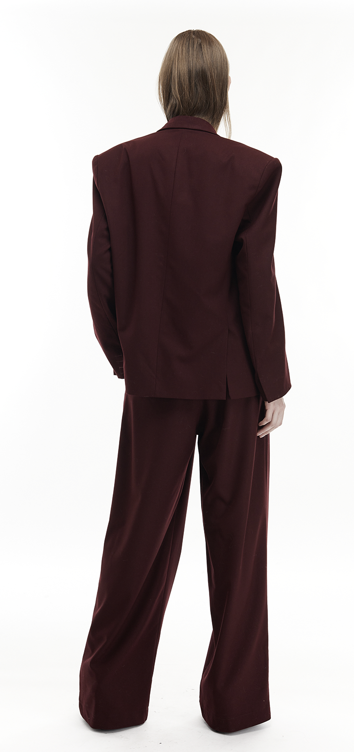 Doris Blazer jacket- Burgundy