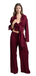 Gill pants- Burgundy matt