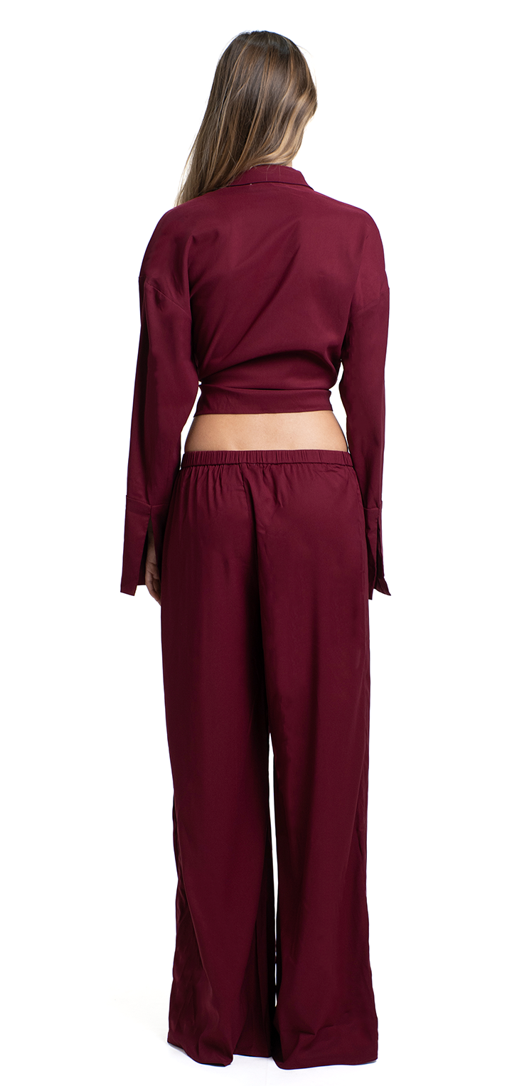 Gisele Top - Burgundy matt