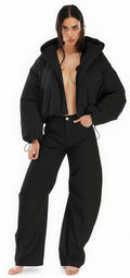 Juice crop Bomber- Black