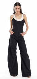 Nemesis cotton corset - Black