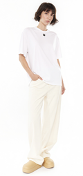 Oversize crew neck t shirt - White
